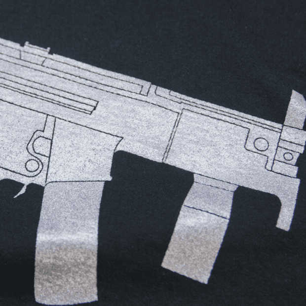 MP5KTシャツシルクスクリーン印刷拡大