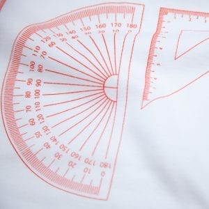 定規一式 ユニセックス プリント Tシャツ シルクスクリーン印刷 拡大