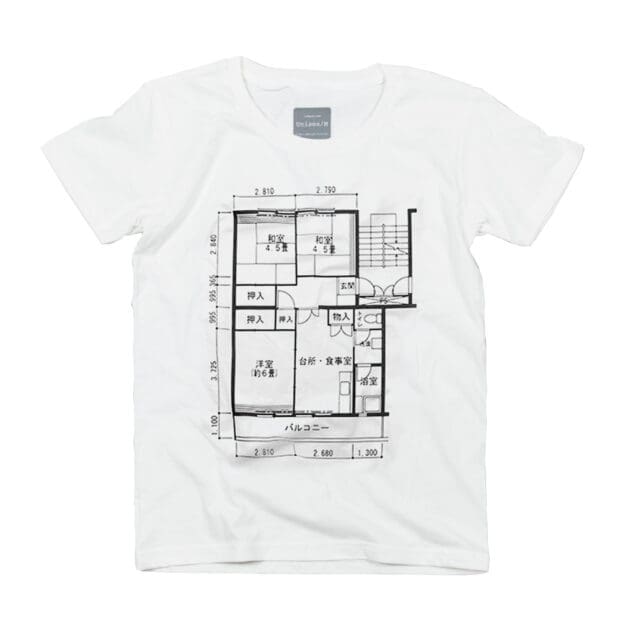日本の間取り ユニセックス Tシャツ