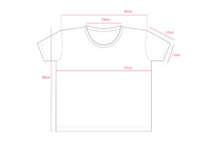 鹿鉛筆 レディース ビッグシルエット Tシャツ サイズ表