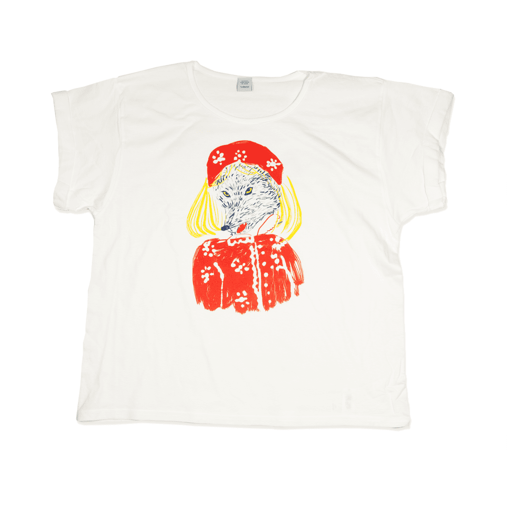 赤ずきんちゃん　オオカミ Tシャツ　レディース フリー