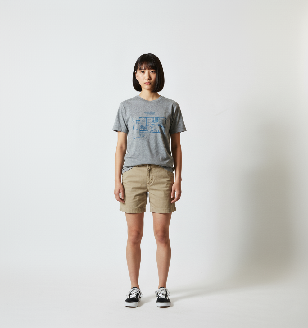 外国間取りおもしろTシャツ ユニセックスS~XXLサイズあり